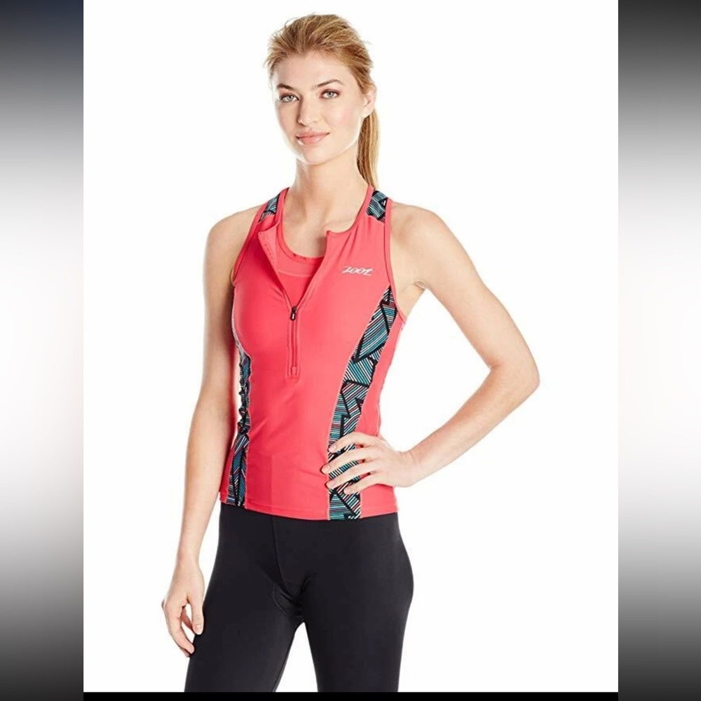 Zoot Performance TriTank Pink Women's Racerback‎ Tank Sz XXS